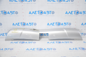 Rear bumper trim lower Mitsubishi Outlander 14-15 pre-rest dented, tears