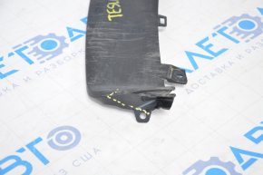 Tesla Model S 12-15 pre-restored rear bumper diffuser with tears, dents, and sawed-off parts