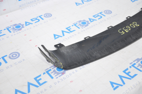 Tesla Model S 12-15 pre-restored rear bumper diffuser with tears, dents, and sawed-off parts