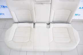 Rear row of seats 2nd row VW Passat b7 12-15 USA beige leather, dry cleanable, headrest torn