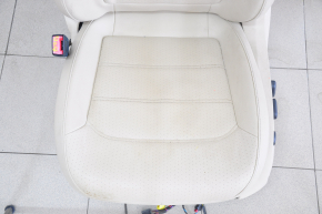 Passenger seat VW Passat b7 12-15 USA without airbag, leather, beige, electric, electrics not working