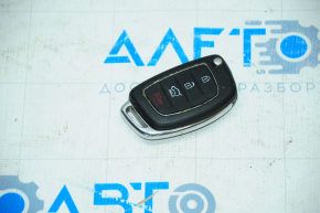 Key Hyundai Sonata 15-17 4 buttons, chrome