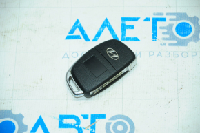 Key Hyundai Sonata 15-17 4 buttons, chrome