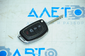 Key Hyundai Sonata 15-17 4 buttons, chrome