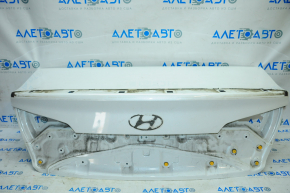 Trunk lid Hyundai Sonata 15-17 white W8