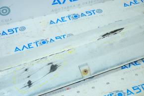 Right threshold Hyundai Sonata 15-17 SE white, cut, scratches