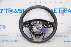 Steering wheel bare Lincoln MKC 15-19 leather dark brown, without lower buttons