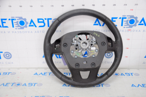Steering wheel bare Lincoln MKC 15-19 leather dark brown, without lower buttons