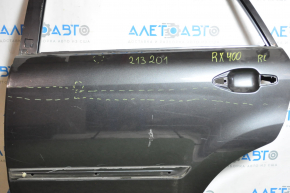 Bare rear left door Lexus RX300 RX330 RX350 RX400h 04-09 graphite 1E0, dented, bumps