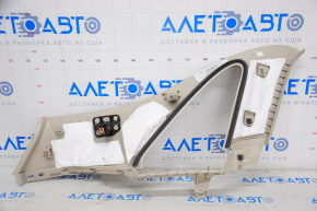 Right rear pillar trim Lincoln MKC 15-16 beige, fastening defect