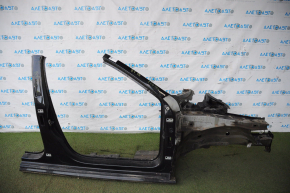 Front quarter right VW Passat b7 12-15 USA black with central pillar