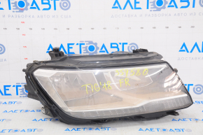 Headlight front right bare VW Tiguan 18-21 halogen, DRL LED, water damage