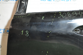 Door bare rear left Mazda 3 14-18 BM black 41W, bumps, dented, putty
