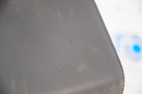 Central console armrest and cup holders VW Tiguan 18-20 leather black, leather defect, scratches, water damage