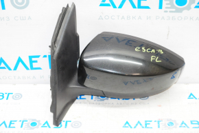 Left side mirror assembly Ford Escape MK3 13-16 prerest 3 pins, black