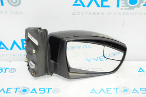 Right side mirror complete Ford Escape MK3 13-16 prerest 3 pins, black