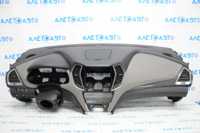 Torpedo front panel with AIRBAG Hyundai Santa FE Sport 13-18 black