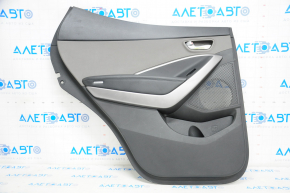 Door trim card rear left Hyundai Santa FE Sport 13-16 black with gray insert
