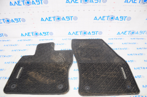 Set of floor mats for 7 seats VW Tiguan 18-19 rubber