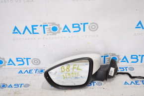Left side mirror complete VW Passat b8 16-19 USA 10 pins, turn signal, white LC9A