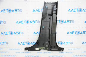 Center pillar trim lower left Hyundai Santa FE Sport 13-18 black, scratch