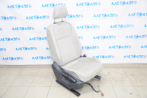 Passenger seat VW Tiguan 18-19 with airbag, mechanical, leather, gray, dry-cleanable
