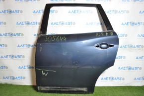 Door bare rear left Nissan Pathfinder 13-15 under chrome molding Hybrid blue RBG, dents