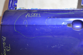 Door bare rear left Ford Focus mk3 11-18 blue B-593M, dents