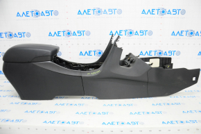 Central console with armrest Hyundai Santa FE Sport 13-16 prerest, black, scratches
