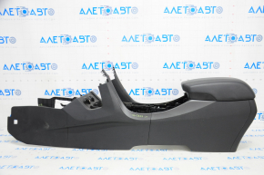 Central console with armrest Hyundai Santa FE Sport 13-16 prerest, black, scratches