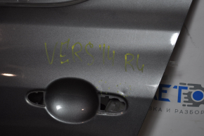 Door bare rear left Nissan Versa 12-19 usa graphite KAD, bumps