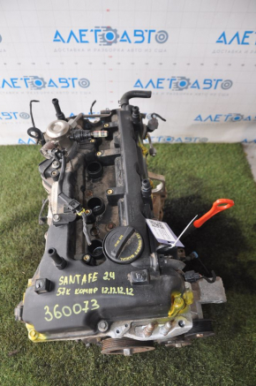 Engine Hyundai Santa FE Sport 13-16 2.4 G4KJ 57k compression 12,12,12,12 broken mount