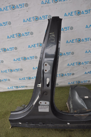 Quarter wing rear left Chevrolet Volt 11-15 graphite with central pillar, dented, bumps