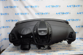 Torpedo front panel with AIRBAG Ford Escape MK3 13-16 prerest, cracks, dents, scratches