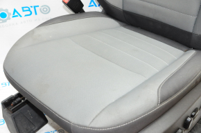 Driver's seat Ford Escape MK3 13-15 without airbag, electric, cloth, black and gray, for cleaning, the motor does not work forward and backward