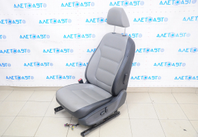Driver's seat VW Jetta 11-18 USA with airbag, electric, leather gray+black, electric