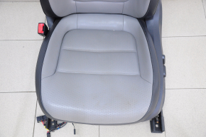 Driver's seat VW Jetta 11-18 USA with airbag, electric, leather gray+black, electric
