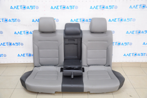 Rear row of seats 2 row VW Jetta 11-16 USA leather gray+black