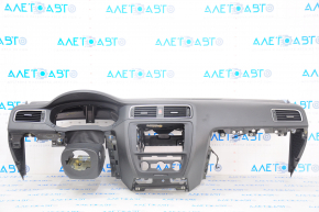Torpedo front panel with AIRBAG VW Jetta 11-18 USA black