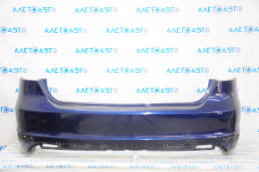 Bare rear bumper VW Jetta 11-14 USA hybrid, blue, worn, broken mount