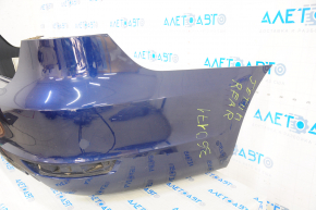 Bare rear bumper VW Jetta 11-14 USA hybrid, blue, worn, broken mount