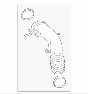 Ford Edge 15-18 2.0T Air Duct from Filter