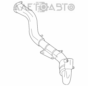 Rubber part of the pipe on the intercooler of the right Ford Fusion mk5 13-14 1.6T