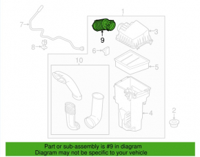 Air duct for manifold Ford Fiesta 11-19 1.6