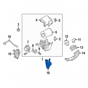Ford Focus mk3 11-18 2.0L waste bin