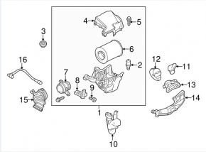 Ford Focus mk3 11-18 2.0L waste bin