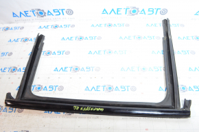 Door molding upper rear left Jeep Compass 17-24 black with glass seal