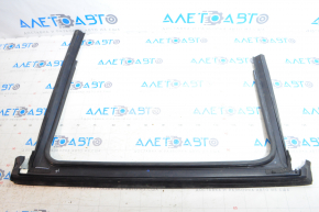 Door molding upper rear left Jeep Compass 17-24 black with glass seal