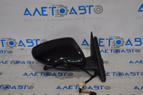 Side mirror right complete VW Passat b7 12-15 USA type as b8 10 pins, turn signal, black