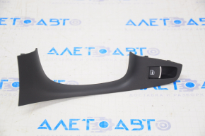 Rear left window lift control VW Jetta 11-18 USA with trim, chrome